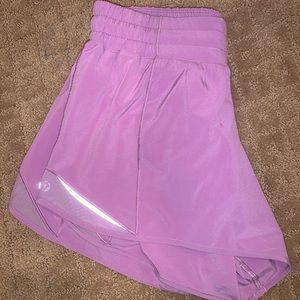 Hotty Hot Low Rise 6 Tall Light purple/pinkish Lululemon Shorts